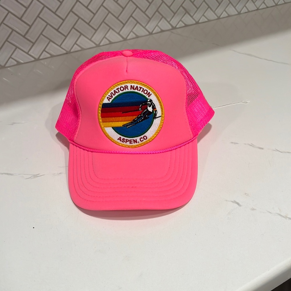 Aviator Nation hat, pink, never worn, new